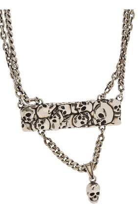 Мужского цепь с кулоном ALEXANDER MCQUEEN серебряного цвета по цене 33950 руб., арт. 663690/J160Y | Фото 2 Мужского цепь с кулоном ALEXANDER MCQUEEN серебряного цвета, арт. 663690/J160Y | Фото 2