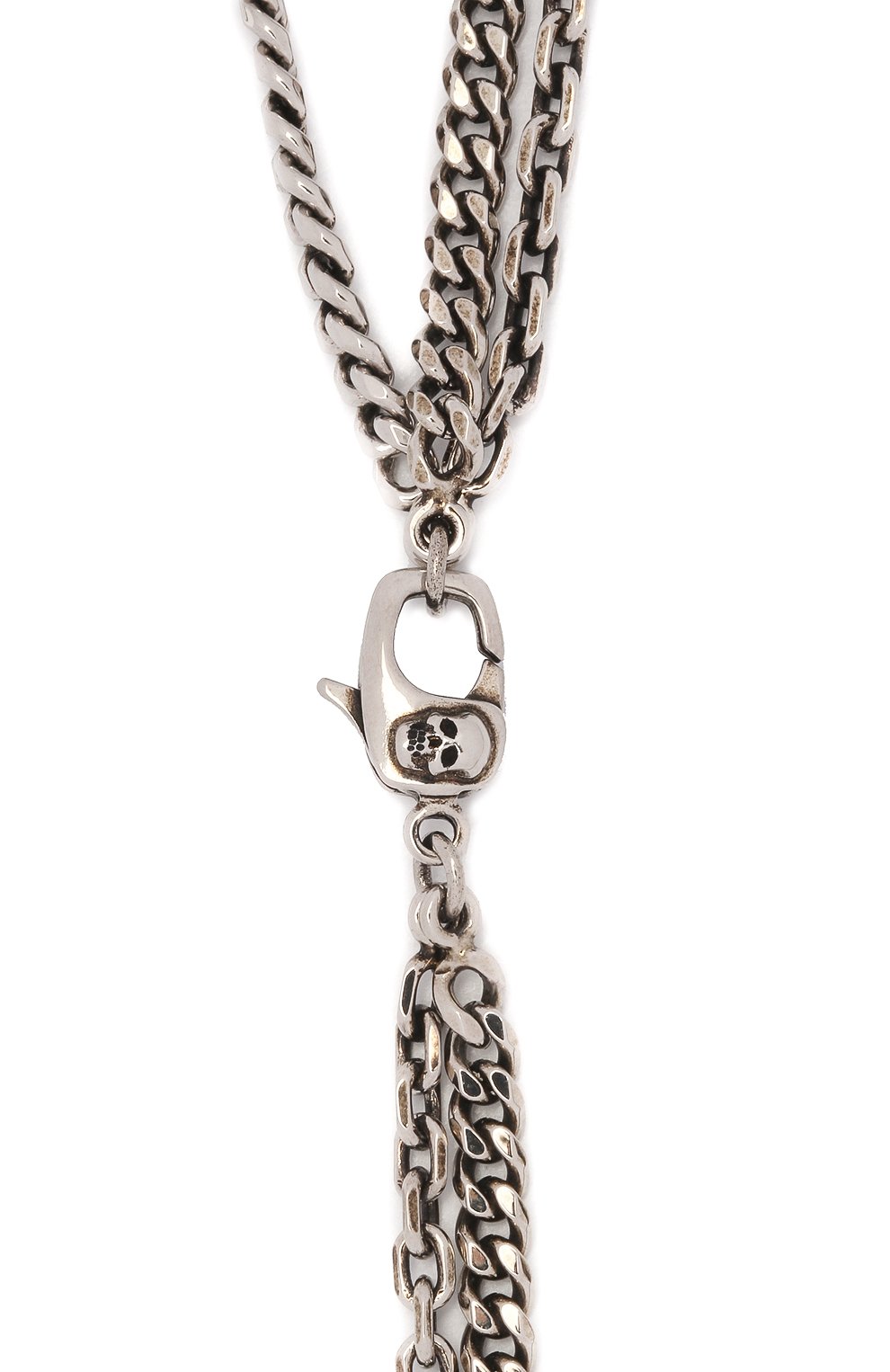 Мужского цепь с кулоном ALEXANDER MCQUEEN серебряного цвета, арт. 663690/J160Y | Фото 3 (Материал: Металл)