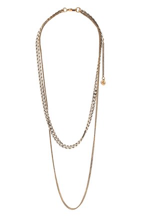 Мужского цепь ALEXANDER MCQUEEN золотого цвета по цене 41050 руб., арт. 663702/J160K | Фото 1 Мужского цепь ALEXANDER MCQUEEN золотого цвета, арт. 663702/J160K | Фото 1