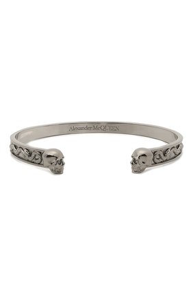 Мужской браслет ALEXANDER MCQUEEN серебряного цвета по цене 31200 руб., арт. 554578/J160B | Фото 2 Мужской браслет ALEXANDER MCQUEEN серебряного цвета, арт. 554578/J160B | Фото 2