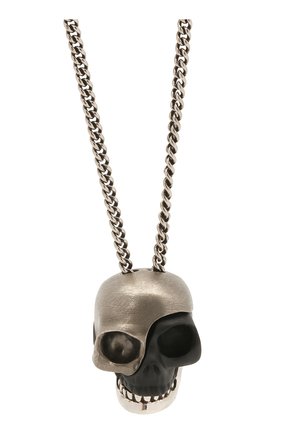 Мужского цепь с кулоном ALEXANDER MCQUEEN серебряного цвета по цене 36400 руб., арт. 554496/IAG2Z | Фото 2 Мужского цепь с кулоном ALEXANDER MCQUEEN серебряного цвета, арт. 554496/IAG2Z | Фото 2
