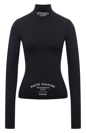 Женская водолазка VETEMENTS черного цвета по цене 54450 руб., арт. WA52T0200B 2605/BLACK | Фото 1 Женская водолазка VETEMENTS черного цвета, арт. WA52T0200B 2605/BLACK | Фото 1
