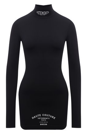 Женское платье VETEMENTS черного цвета по цене 73850 руб., арт. WA52DR180B 2605/BLACK | Фото 1 Женское платье VETEMENTS черного цвета, арт. WA52DR180B 2605/BLACK | Фото 1