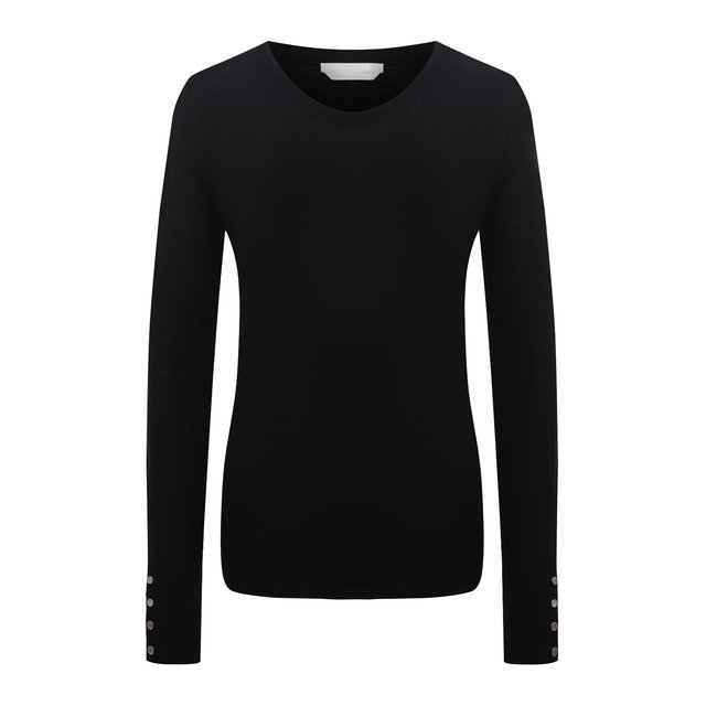 Шерстяной пуловер BOSS 50376532, цвет чёрный, размер 50 - фото 1