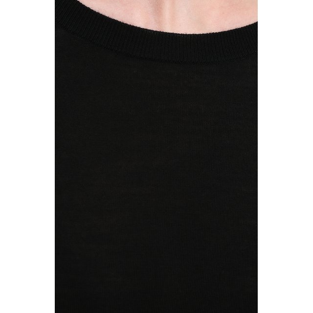 Шерстяной пуловер BOSS 50376532, цвет чёрный, размер 50 - фото 5