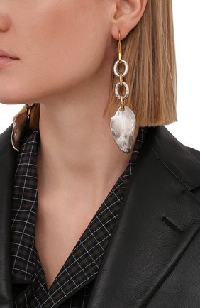 Женские серьги MARNI серебряного цвета по цене 26300 руб., арт. 0RMV0271N0/M2000 | Фото 2 Женские серьги MARNI серебряного цвета, арт. 0RMV0271N0/M2000 | Фото 2