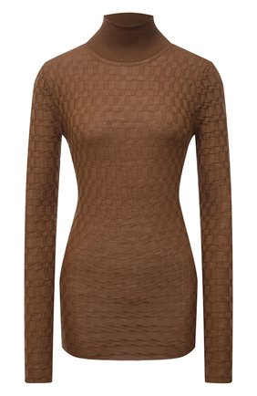 Женская шерстяная водолазка VERSACE коричневого цвета по цене 39950 руб., арт. 1001093/1A00880 | Фото 1 Женская шерстяная водолазка VERSACE коричневого цвета, арт. 1001093/1A00880 | Фото 1 (Материал внешний: Шерсть; Длина (для топов): Стандартные; Стили: Кэжуэл; Рукава: Длинные; Женское Кросс-КТ: Водолазка-одежда)