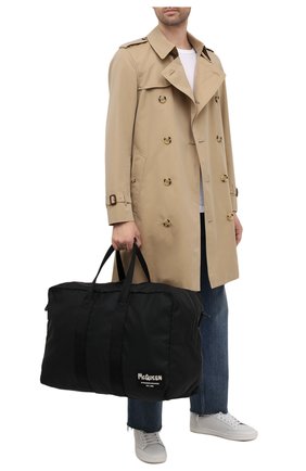 Мужская текстильная спортивная сумка ALEXANDER MCQUEEN черного цвета, арт. 662867/1AABY | Фото 2 (Ремень/цепочка: На ремешке; Материал: Текстиль; Размер: large)