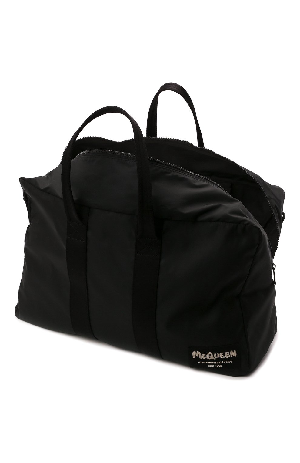 Мужская текстильная спортивная сумка ALEXANDER MCQUEEN черного цвета, арт. 662867/1AABY | Фото 4 (Ремень/цепочка: На ремешке; Материал: Текстиль; Размер: large)