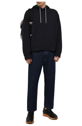 Мужские кожаные кроссовки SANTONI черного цвета по цене 47150 руб., арт. MBNR21594CPGNRDAN01 | Фото 2 Мужские кожаные кроссовки SANTONI черного цвета, арт. MBNR21594CPGNRDAN01 | Фото 2