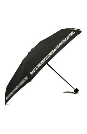 Женский складной зонт MOSCHINO черного цвета, арт. 8123-SUPERMINI | Фото 2 (Материал: Металл, Текстиль, Синтетический материал)
