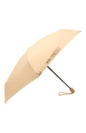 Женский складной зонт MOSCHINO бежевого цвета, арт. 8211-C0MPACT | Фото 2 (Материал: Металл, Текстиль, Синтетический материал)