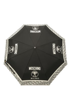 Женский складной зонт MOSCHINO черно-белого цвета по цене 8975 руб., арт. 8872-0PENCL0SE | Фото 1 Женский складной зонт MOSCHINO черно-белого цвета, арт. 8872-0PENCL0SE | Фото 1