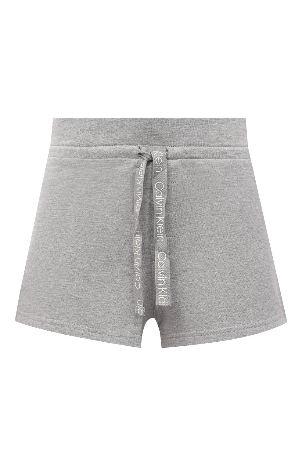 Женские шорты CALVIN KLEIN серого цвета, арт. QS6704E | Фото 1 (Длина Ж (юбки, платья, шорты): Мини; Материал внешний: Синтетический материал, Хлопок)