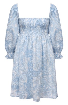 Женское льняное платье FAITHFULL THE BRAND светло-голубого цвета по цене 30900 руб., арт. FF1834-FPP | Фото 1 Женское льняное платье FAITHFULL THE BRAND светло-голубого цвета, арт. FF1834-FPP | Фото 1 (Материал внешний: Лен; Длина Ж (юбки, платья, шорты): Мини; Материал подклада: Вискоза; Рукава: 3/4; Женское Кросс-КТ: Платье-одежда; Случай: Повседневный; Стили: Бохо)