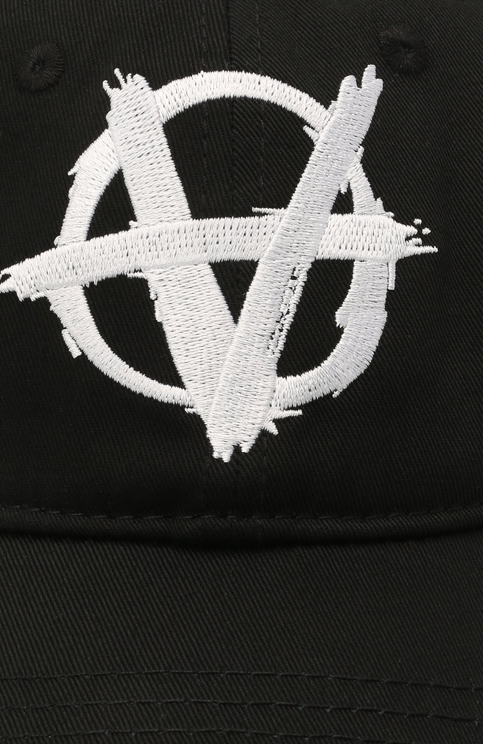 Мужской хлопковая бейсболка VETEMENTS черного цвета по цене 24650 руб., арт. UA52CA100B 1052/M | Фото 3 Мужской хлопковая бейсболка VETEMENTS черного цвета, арт. UA52CA100B 1052/M | Фото 3