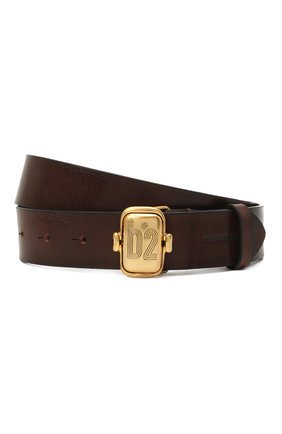 Женский кожаный ремень DSQUARED2 коричневого цвета по цене 18250 руб., арт. BEW0266 12900001 | Фото 1 Женский кожаный ремень DSQUARED2 коричневого цвета, арт. BEW0266 12900001 | Фото 1