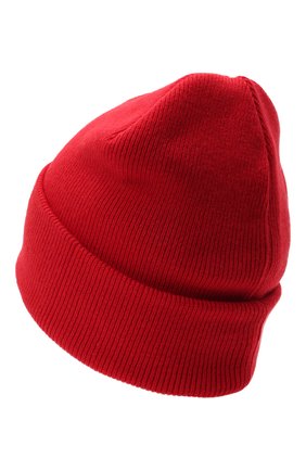 Мужская шерстяная шапка DSQUARED2 красного цвета, арт. KNM0001 01W04331 | Фото 2 (Материал: Шерсть, Текстиль; Кросс-КТ: Трикотаж)