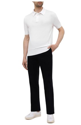 Мужские хлопковые брюки RALPH LAUREN темно-синего цвета по цене 49050 руб., арт. 798843733 | Фото 2 Мужские хлопковые брюки RALPH LAUREN темно-синего цвета, арт. 798843733 | Фото 2