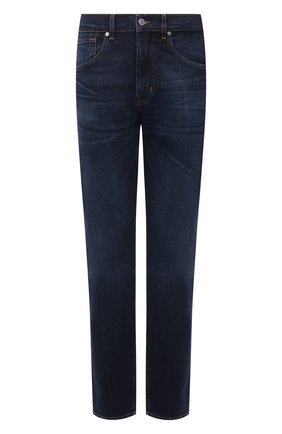 Мужские джинсы 7 FOR ALL MANKIND темно-синего цвета по цене 24200 руб., арт. JS00L390DE | Фото 1 Мужские джинсы 7 FOR ALL MANKIND темно-синего цвета, арт. JS00L390DE | Фото 1 (Материал внешний: Хлопок, Деним; Длина (брюки, джинсы): Стандартные; Кросс-КТ: Деним; Детали: Потертости; Силуэт М (брюки): Прямые; Стили: Кэжуэл)
