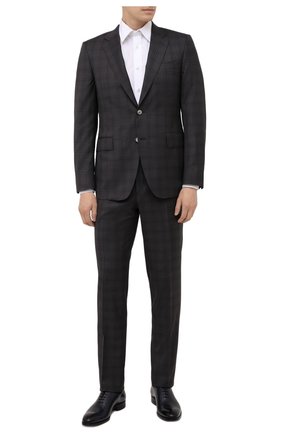 Мужской шерстяной костюм CANALI серого цвета по цене 172500 руб., арт. E11280/19/BX02796 | Фото 1 Мужской шерстяной костюм CANALI серого цвета, арт. E11280/19/BX02796 | Фото 1