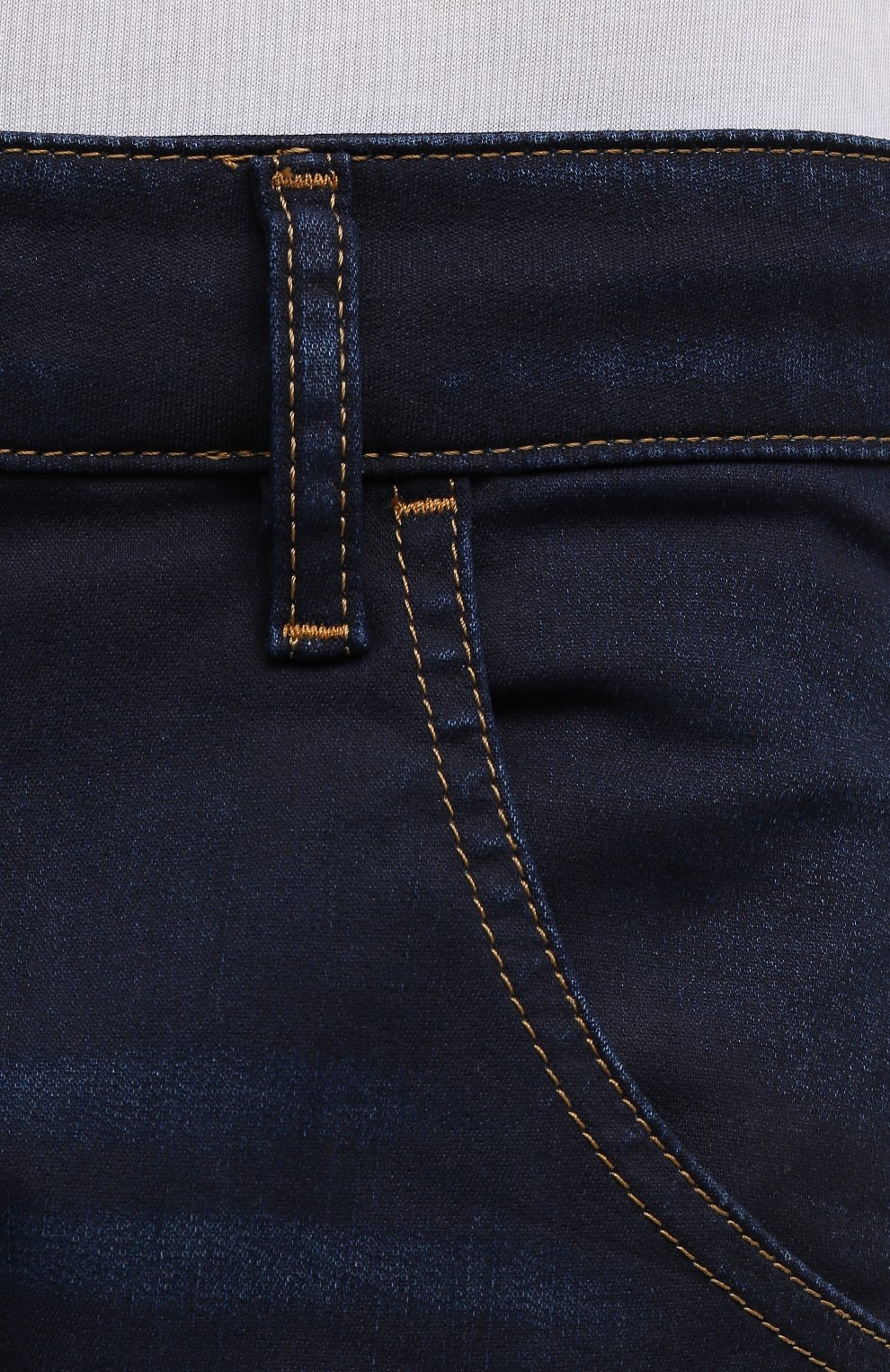 Мужские джинсы DIESEL темно-синего цвета, арт. A00879/Z69VZ | Фото 5 (Силуэт М (брюки): Прямые; Кросс-КТ: Деним; Длина (брюки, джинсы): Стандартные; Стили: Гранж; Материал внешний: Хлопок, Лиоцелл, Растительное волок но; Детали: Потертости)