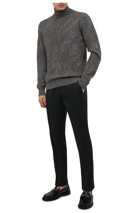 Мужские шерстяные брюки CANALI темно-серого цвета по цене 39950 руб., арт. 91666/PR00825 | Фото 2 Мужские шерстяные брюки CANALI темно-серого цвета, арт. 91666/PR00825 | Фото 2