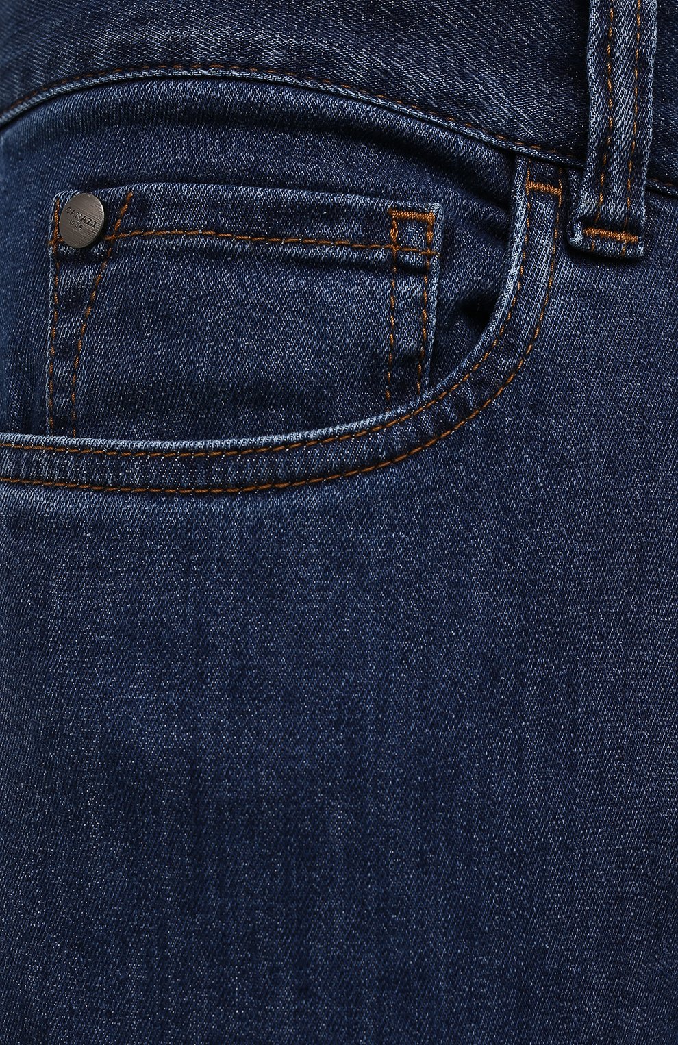 Мужские джинсы CANALI темно-синего цвета, арт. 91700/PD01033 | Фото 5 (Силуэт М (брюки): Прямые; Кросс-КТ: Деним; Длина (брюки, джинсы): Стандартные; Материал внешний: Хлопок)
