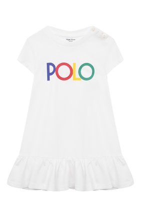 Детского комплект из платья и шорт POLO RALPH LAUREN белого цвета по цене 6465 руб., арт. 310844932 | Фото 2 Детского комплект из платья и шорт POLO RALPH LAUREN белого цвета, арт. 310844932 | Фото 2