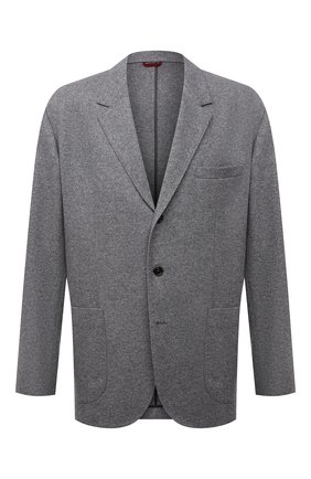 Мужской кашемировый пиджак BRUNELLO CUCINELLI серого цвета по цене 299000 руб., арт. ML8968J01W | Фото 1 Мужской кашемировый пиджак BRUNELLO CUCINELLI серого цвета, арт. ML8968J01W | Фото 1 (Рукава: Длинные; Материал внешний: Шерсть, Кашемир; Материал подклада: Купро; Длина (для топов): Стандартные; Случай: Повседневный; Кросс-КТ: Трикотаж; Пиджаки М: Приталенный; 1-2-бортные: Однобортные; Стили: Кэжуэл; Big sizes: Big Sizes; Региональные ограничения белый список (Axapta Mercury): RU)