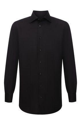 Мужская хлопковая сорочка BRIONI черного цвета по цене 49900 руб., арт. RCB20L/PZ016 | Фото 1 Мужская хлопковая сорочка BRIONI черного цвета, арт. RCB20L/PZ016 | Фото 1 (Рукава: Длинные; Длина (для топов): Стандартные; Материал внешний: Хлопок; Случай: Формальный, Вечерний; Рубашки М: Classic Fit; Манжеты: Под запонки; Принт: Однотонные; Воротник: Акула)