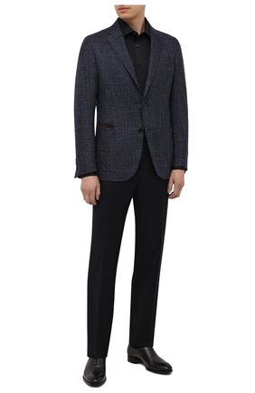 Мужская хлопковая сорочка BRIONI черного цвета по цене 49900 руб., арт. RCB20L/PZ016 | Фото 2 Мужская хлопковая сорочка BRIONI черного цвета, арт. RCB20L/PZ016 | Фото 2 (Рукава: Длинные; Длина (для топов): Стандартные; Материал внешний: Хлопок; Случай: Формальный, Вечерний; Рубашки М: Classic Fit; Манжеты: Под запонки; Принт: Однотонные; Воротник: Акула)