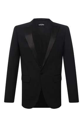 Мужской шерстяной пиджак DSQUARED2 черного цвета по цене 113000 руб., арт. S74BN1087/S40320 | Фото 1 Мужской шерстяной пиджак DSQUARED2 черного цвета, арт. S74BN1087/S40320 | Фото 1