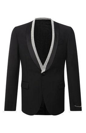 Мужской шерстяной пиджак VERSACE черного цвета по цене 277000 руб., арт. 1001255/1A00892 | Фото 1 Мужской шерстяной пиджак VERSACE черного цвета, арт. 1001255/1A00892 | Фото 1