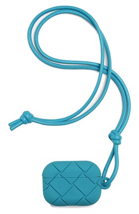 Чехол для airpods BOTTEGA VENETA бирюзового цвета по цене 11750 руб., арт. 670190/V0EY1 | Фото 1 Чехол для airpods BOTTEGA VENETA бирюзового цвета, арт. 670190/V0EY1 | Фото 1