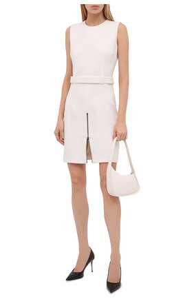 Женское шерстяное платье TOM FORD белого цвета по цене 192500 руб., арт. AB3031-FAX431 | Фото 2 Женское шерстяное платье TOM FORD белого цвета, арт. AB3031-FAX431 | Фото 2 (Материал внешний: Шерсть; Случай: Формальный; Длина Ж (юбки, платья, шорты): Мини; Женское Кросс-КТ: Платье-одежда, платье-футляр; Стили: Кэжуэл; Материал подклада: Шелк)
