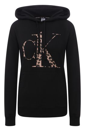 Женская худи CALVIN KLEIN черного цвета по цене 9770 руб., арт. QS6666E | Фото 1 Женская худи CALVIN KLEIN черного цвета, арт. QS6666E | Фото 1