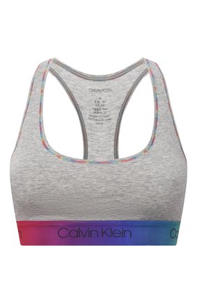Женский бра-топ CALVIN KLEIN серого цвета по цене 4815 руб., арт. QF6538E | Фото 1 Женский бра-топ CALVIN KLEIN серого цвета, арт. QF6538E | Фото 1