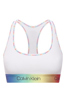 Женский бра-топ CALVIN KLEIN белого цвета по цене 4815 руб., арт. QF6538E | Фото 1 Женский бра-топ CALVIN KLEIN белого цвета, арт. QF6538E | Фото 1