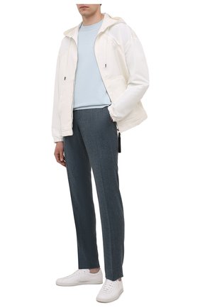 Мужские шерстяные брюки Z ZEGNA синего цвета по цене 42450 руб., арт. 224703/6700GX | Фото 2 Мужские шерстяные брюки Z ZEGNA синего цвета, арт. 224703/6700GX | Фото 2