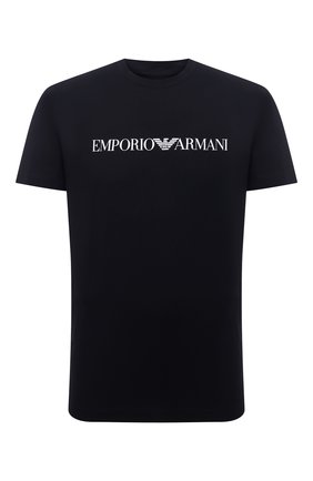 Мужская хлопковая футболка EMPORIO ARMANI темно-синего цвета по цене 6695 руб., арт. 8N1TN5/1JPZZ | Фото 1 Мужская хлопковая футболка EMPORIO ARMANI темно-синего цвета, арт. 8N1TN5/1JPZZ | Фото 1