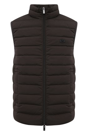 Мужской пуховый жилет EMPORIO ARMANI коричневого цвета по цене 19350 руб., арт. 8N1BQ1/1NLRZ | Фото 1 Мужской пуховый жилет EMPORIO ARMANI коричневого цвета, арт. 8N1BQ1/1NLRZ | Фото 1