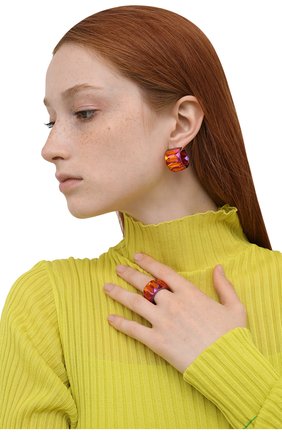 Женское кольцо curiosa SWAROVSKI красного цвета, арт. 5599892 | Фото 2 (Материал: Металл)