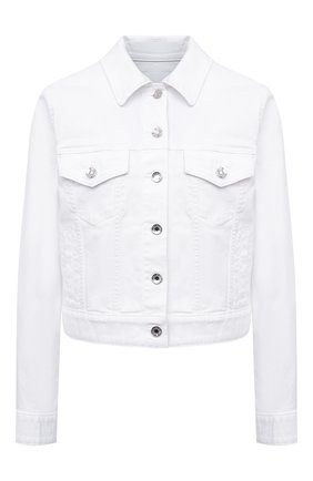 Женская джинсовая куртка DOLCE & GABBANA белого цвета по цене 73050 руб., арт. F9H08D/G899M | Фото 1 Женская джинсовая куртка DOLCE & GABBANA белого цвета, арт. F9H08D/G899M | Фото 1