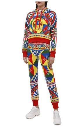 Женский хлопковое худи DOLCE & GABBANA разноцветного цвета по цене 62650 руб., арт. F9H75T/FI776 | Фото 2 Женский хлопковое худи DOLCE & GABBANA разноцветного цвета, арт. F9H75T/FI776 | Фото 2