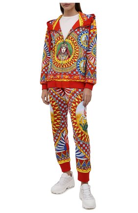 Женский хлопковый кардиган DOLCE & GABBANA разноцветного цвета по цене 73050 руб., арт. F9I40T/FI76H | Фото 2 Женский хлопковый кардиган DOLCE & GABBANA разноцветного цвета, арт. F9I40T/FI76H | Фото 2