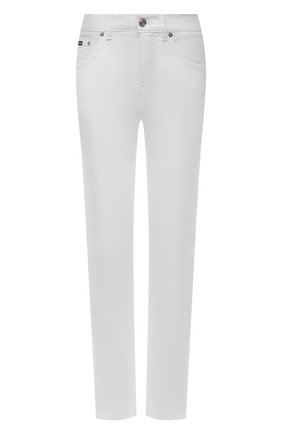 Женские джинсы DOLCE & GABBANA белого цвета, арт. FTAIAD/G899M | Фото 1 (Длина (брюки, джинсы): Стандартные; Материал внешний: Хлопок, Деним; Стили: Гламурный; Кросс-КТ: Деним; Силуэт Ж (брюки и джинсы): Слим)