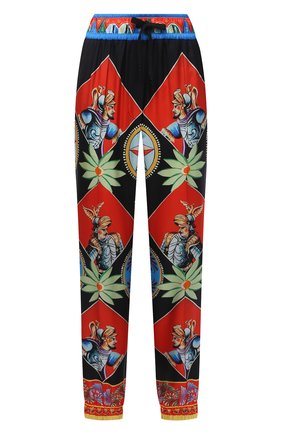 Женские шелковые джоггеры DOLCE & GABBANA разноцветного цвета по цене 94950 руб., арт. FTBPWT/FI1ND | Фото 1 Женские шелковые джоггеры DOLCE & GABBANA разноцветного цвета, арт. FTBPWT/FI1ND | Фото 1 (Материал внешний: Шелк; Длина (брюки, джинсы): Стандартные; Женское Кросс-КТ: Джоггеры - брюки; Силуэт Ж (брюки и джинсы): Джоггеры; Стили: Спорт-шик)