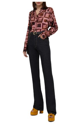 Женские текстильные босоножки bianca SAINT LAURENT желтого цвета по цене 66700 руб., арт. 659476/2V800 | Фото 2 Женские текстильные босоножки bianca SAINT LAURENT желтого цвета, арт. 659476/2V800 | Фото 2