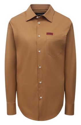 Женская хлопковая рубашка DSQUARED2 бежевого цвета по цене 29950 руб., арт. S75DL0784/S35175 | Фото 1 Женская хлопковая рубашка DSQUARED2 бежевого цвета, арт. S75DL0784/S35175 | Фото 1